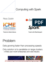 Distributed Computing With Spark: Reza Zadeh