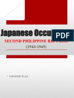 Japanese Occupation: Second Philippine Republic