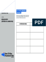 Facebook Ad To Page Congruence Worksheet1