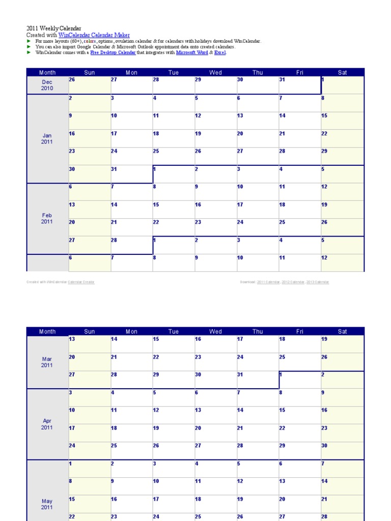 Wincalendar Calendar Maker Month Sun Mon Tue Wed Thu Fri Sat PDF