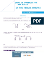 Chamfering of Commutator Bar Edges Machining of Ring Helical Grooves