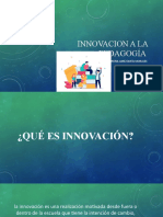 Innovacion a la pedagogía