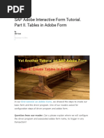 SAP Adobe Interactive Form Tutorial - Part 2