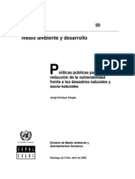 Politicas Publicas para La Reduccion de La Vulnerabilidad - Vargas