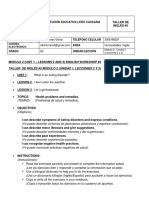 GRADO 8C - TALLER 5 MÓDULO 2 UNIDAD 1 LECCIONES 2 y 3' Contigo