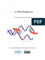 How DNA Replicates: by Matthew Meselson and Frank Stahl