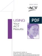 Using: Your ACT Results