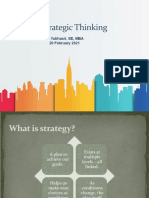 Strategic Thingking