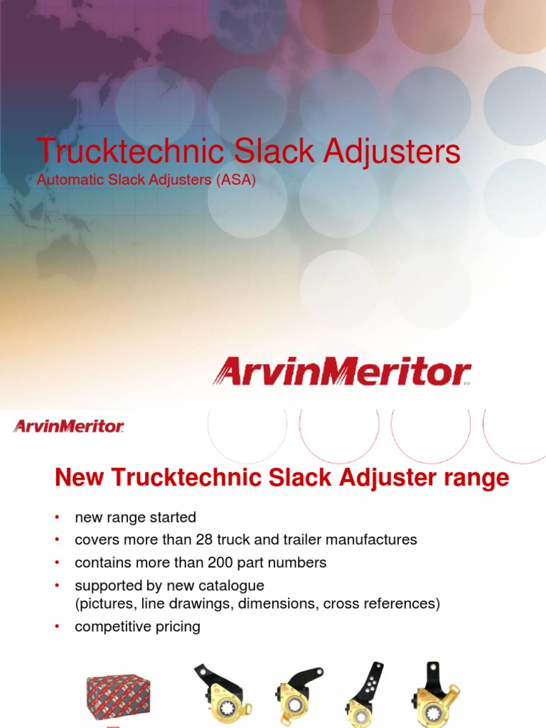 Trucktechnic Automatic Slack Adjusters | PDF | Brake | Transportation ...