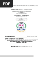 Sathyabama University: Project Title