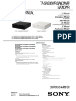 Service Manual: Surround Amplifier