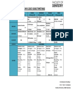 BDS YEAR 3 (2017-2018) TIMETABLE: SDL SDL Gr. B