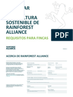 2020 Sustainable Agriculture Standard - Farm Requirements - Rainforest Alliance Versión 1.1 ESPAÑOL