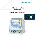 Calibration and Test Instruction Fabian HFO / HFO Light