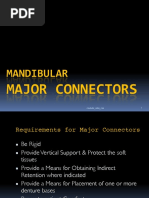 Mandibular Major Connectors Overview | PDF | Mouth | Dentistry