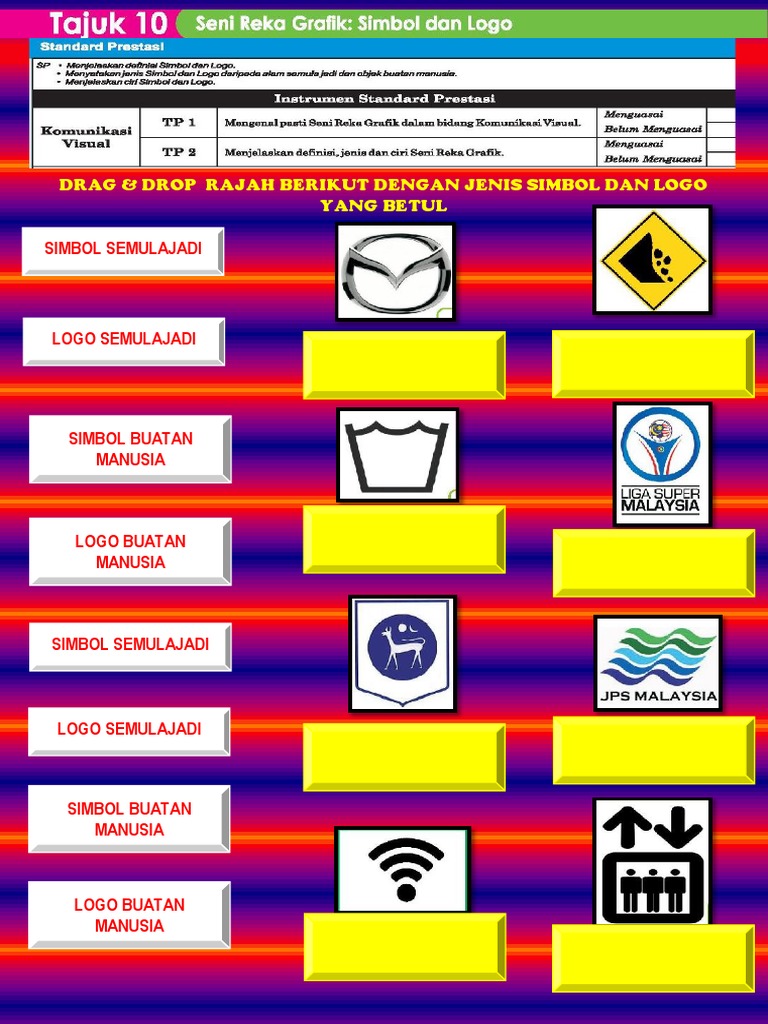 Padankan Rajah Berikut Dengan Jenis Simbol Dan Logo Yang Betul | PDF