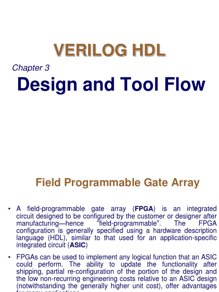 FPGA Design and Tool Flow Guide | PDF | Field Programmable Gate Array ...