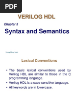 Chapter 5-Verilog HDL Syntax and Semantics