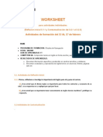 WORKSHEET Juan Camilo