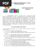 ATIVIDADE DE ESTUDO ORIENTADO 8º ANO Ok | PDF | Tempo | Matéria