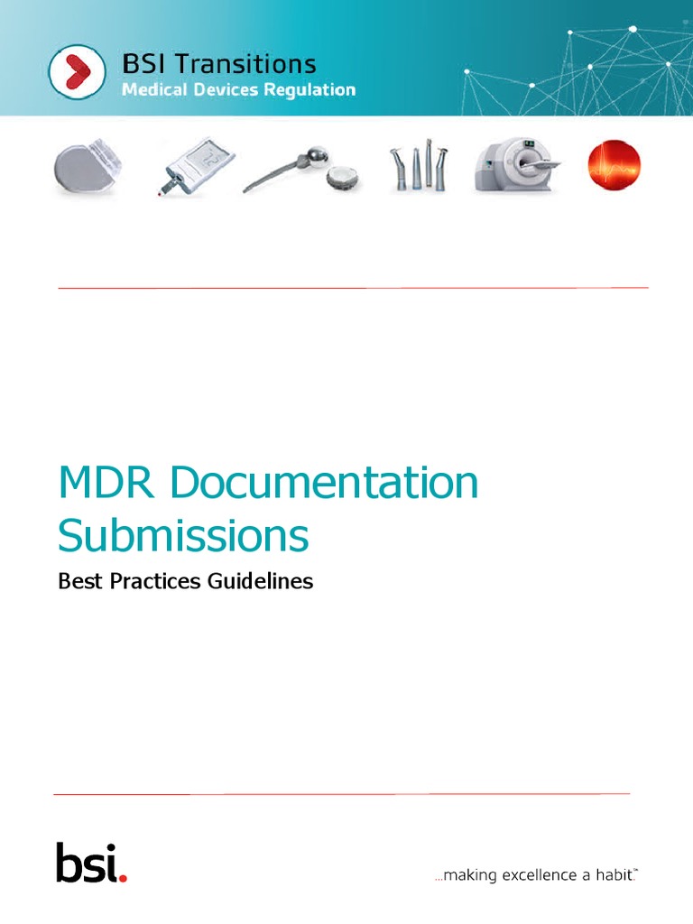 Bsi MD MDR Best Practice Documentation Submissions PDF Verification