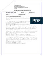 Guía de Repaso III Lapso de Física 4 Año