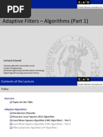 Adaptive Filters - Algorithms (Part 1) : Gerhard Schmidt