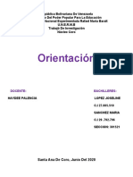 Orientación: Docente: Bachilleres