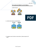 Proporcionalidad (Ejercicios)