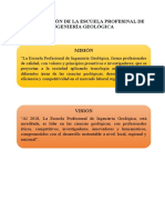 Mision y Vision de La Escuela Profesional de Geologia