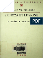 (Bibliothèque d'Histoire de La Philosophie) Lorenzo Vinciguerra - Spinoza Et Le Signe _ La Genèse de l'Imagination-Librairie Philosophique Vrin (2005)