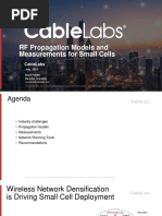 RF Propagation Models and Measurements For Small Cells: Cablelabs