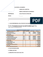 Propuesta económica para estudios definitivos de proyecto de inversión municipal