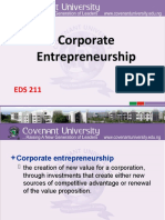 EDS 211 Corporate Entrepreneurship