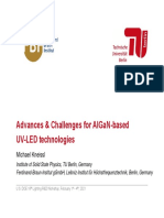 Advances & Challenges For Algan-Based Uv-Led Technologies: Michael Kneissl