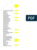 Home Construction Cost Code List