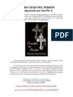 EL CRUCIFIJO DEL PERDÓN Indulgenciado Por San Pío X