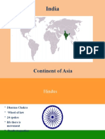 India: Continent of Asia