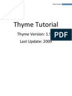 Thyme Tutorial: The Basic and Advanced Techniques