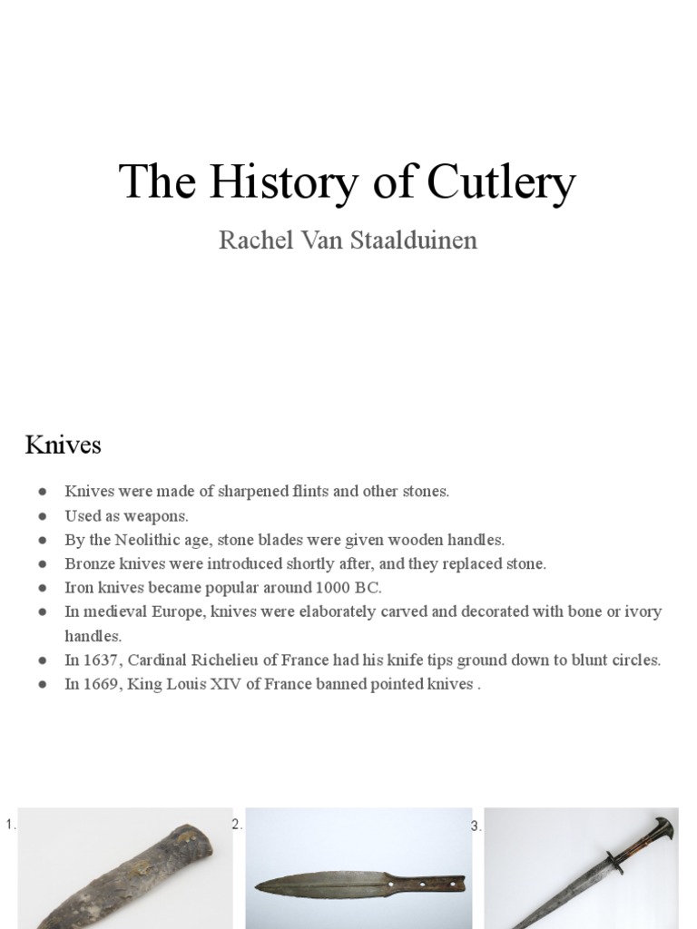 The History of Cutlery PDF