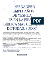 El Verdadero Cumpleaños de Yeshua, Es en La Fiesta Bíblica Más Grande de Todas, Sucot