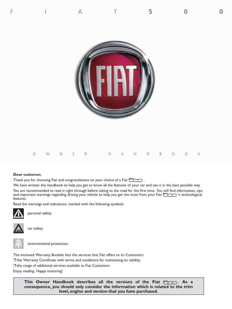 ... Array - fiat 500 owners manual hvac trunk car rh scribd ...