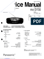 Service Manual: RX-DT30