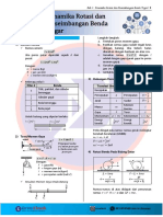 Keseimbangan Benda Tegar dan Rotasi Dinamika