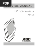 AOC LCD Monitor 786LS Service Manual