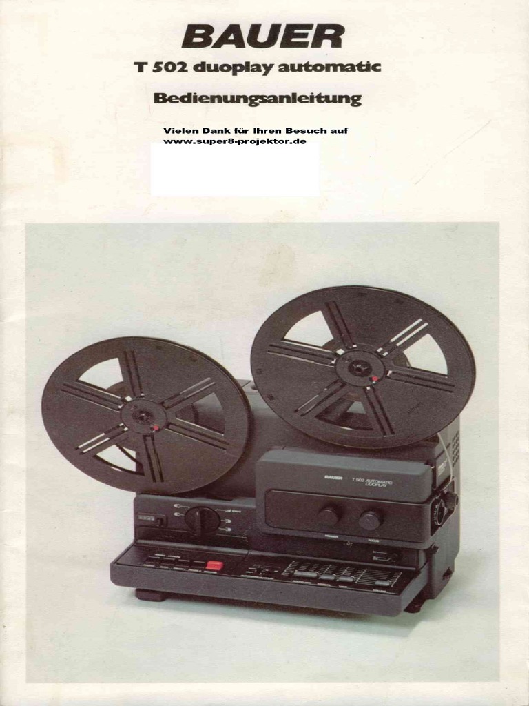 Le manuel d'utilisation Bauer T502 duoplay Beamer projector