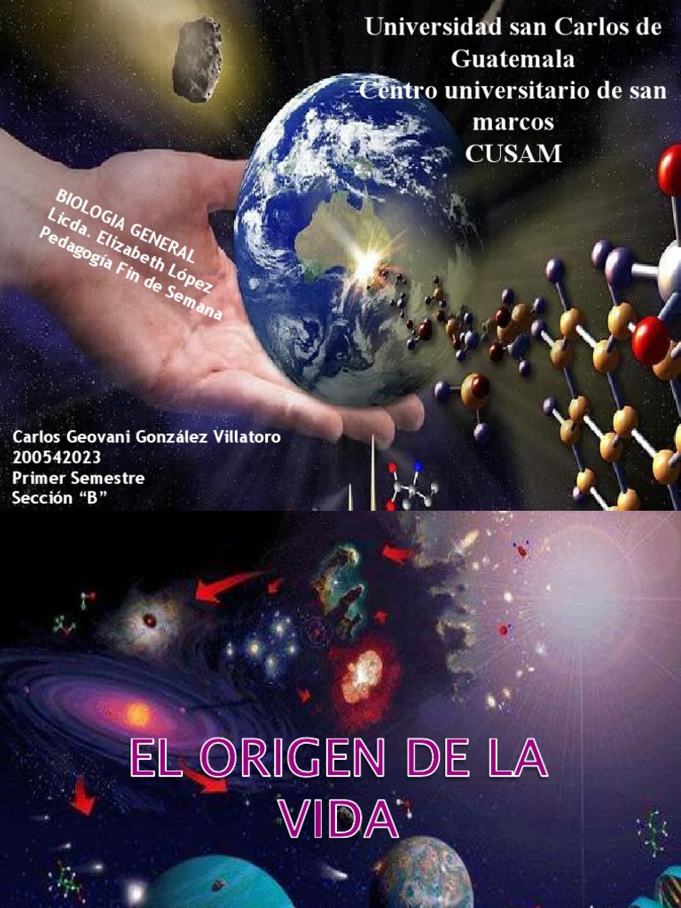 Teoria Sobre El Origen de La Vida | PDF | Abiogénesis | Teoría