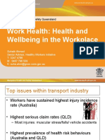 Health and Wellbeing in The Workplace