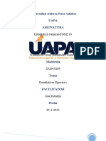 Tarea 2 de Estadistica General