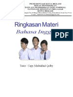 Ringkasan Materi UN Bahasa Inggris Paket C